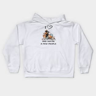 Cat Lady with cute cats | I love Cats and maybe a few people | Cat woman | cat girl Kids Hoodie